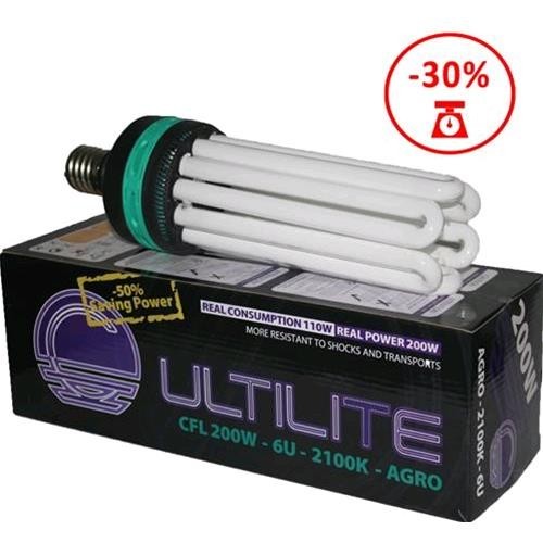 Kit coltivazione indoor con lampada 200 w CFL