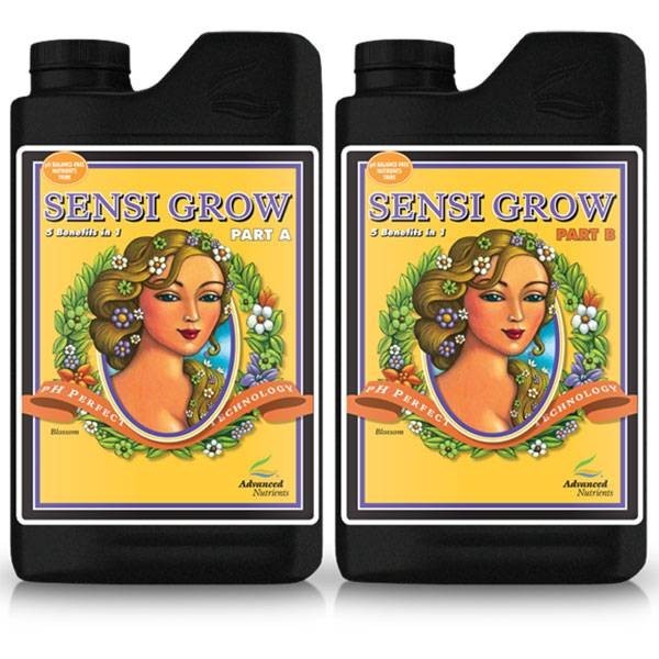 Sensi Grow A+B 500ml - 1L - 4L pH Perfect Advanced Nutrients