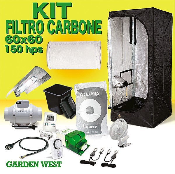 Kit 60x60x160 - 150 w HPS + Filtro Anti Odore