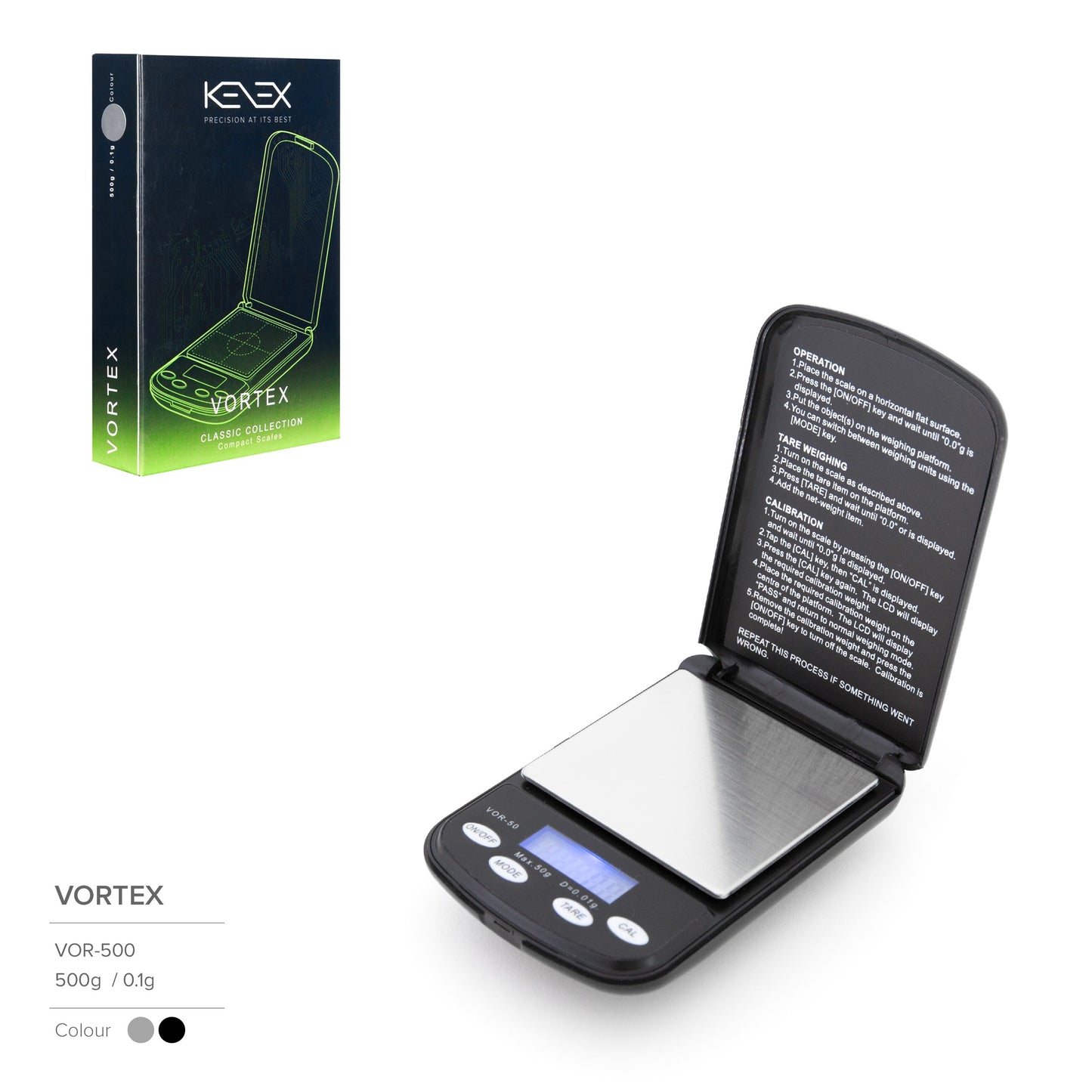 Bilancia Kenex Vortex VOR-500 Precisione 0,1g max 500 g