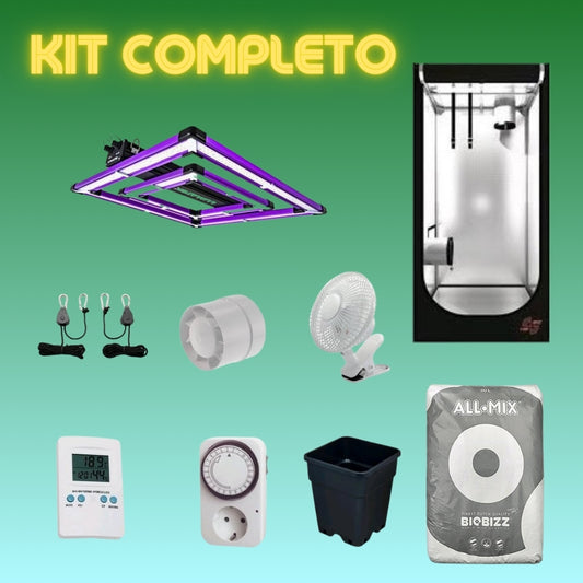 Kit 60x60x160 con Led ATS PRO LUMATEK 200w + Aspiratore TT 100